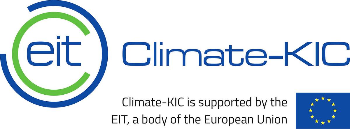 EIT Climate-KIC logo. Climate-KIC is supported by the EIT, a body of the European Union.